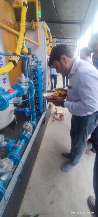 Vedfirm-Inauguration-Pooja-of-our-Jalna-High-Purity-NitrogenGas-Generator-Plant